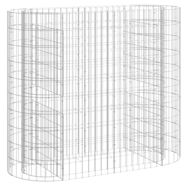 vidaXL Lit surélevé à gabion Fer galvanisé 120x50x100 cm