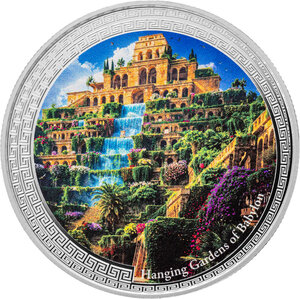 Monnaie HANGING GARDENS OF BABYLON Seven Wonders of the World 1 Oz Argent 2$ Niue 2026 (PRÉCOMMANDE)