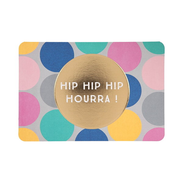 Carte de voeux - félicitations - hip hip hip hourra !