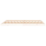 vidaXL Cadre de lit blanc 140x200 cm bois de pin massif