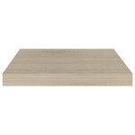 vidaXL Étagères murales flottantes 2 Pièces chêne 40x23x3 8 cm MDF