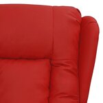 vidaXL Fauteuil inclinable électrique Rouge bordeaux Similicuir