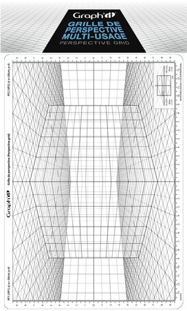 Grille de perspective Graph'it D Cube en perspective oblique