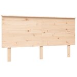vidaXL Cadre de lit avec tête de lit king size bois massif
