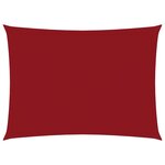 vidaXL Voile de parasol Tissu Oxford rectangulaire 5x7 m Rouge