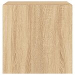 vidaXL Meubles TV muraux lumières LED 2 Pièces chêne sonoma 40 5x35x40 cm
