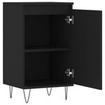 vidaXL Buffets 2 Pièces noir 40x35x70 cm bois d’ingénierie