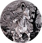 HEADLESS HORSEMEN Chronicles of Enchantment European Legends 2 Once Antique Argent Monnaie 2000 Francs Cameroon 2025
