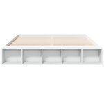 vidaXL Cadre de lit blanc 180x200 cm bois d'ingénierie