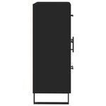 vidaXL Buffet noir 69 5x34x90 cm bois d'ingénierie