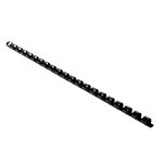 Boite 25 Reliures Spirales Plastique 8mm - Noir - Exacompta