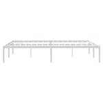 vidaXL Cadre de lit métal blanc 140x190 cm