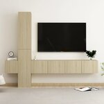 vidaXL Ensemble de meubles TV 5 Pièces Chêne sonoma Bois d'ingénierie