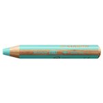 Crayon multi-talents woody 3en1  rond  bleu pastel x 5 stabilo