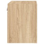 vidaXL Meuble TV mural chêne sonoma 40 5x30x40 cm bois d'ingénierie