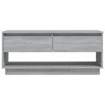 vidaXL Meuble TV Sonoma gris 102x41x44 cm Bois d'ingénierie