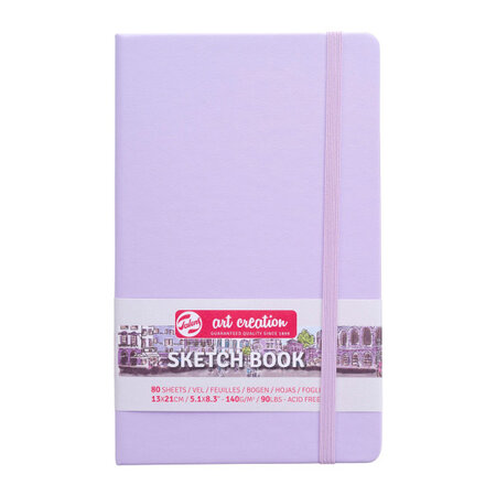 Carnet croquis 13x21cm - 80 feuilles - 140g - violet - royal talens