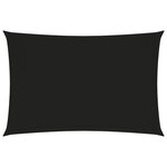 vidaXL Voile de parasol Tissu Oxford rectangulaire 5x7 m Noir