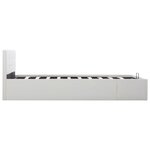vidaXL Cadre de lit avec rangement hydraulique 140x200 cm similicuir