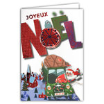 61-5840 Carte Joyeux Noël avec enveloppe blanche 12x17 5cm