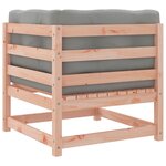 vidaXL Salon de jardin 5 Pièces et coussins bois massif sapin de douglas