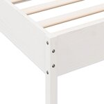 vidaXL Cadre de lit sans matelas blanc 100x200 cm bois de pin massif