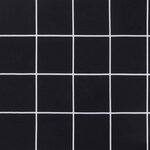 vidaXL Coussin de banc de jardin carreaux noir 150x50x4cm tissu oxford