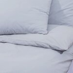 vidaXL Ensemble de housse de couette Gris 140x200 cm Coton
