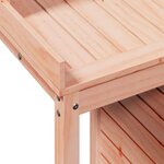 vidaXL Table de rempotage avec étagères bois massif de douglas