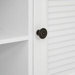vidaXL Meuble TV blanc 110x30x41 cm bois d'ingénierie