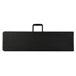 Perel Banc pliable avec motif d'osier Noir FP160R