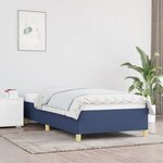 vidaXL Cadre de lit Bleu 100 x 200 cm Tissu