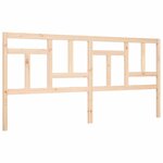 vidaXL Cadre de lit avec tête de lit 200x200 cm bois massif