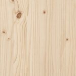 vidaXL Cadre de lit Bois de pin massif 140x200 cm