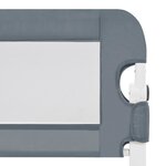 vidaXL Barrière de sécurité de lit d'enfant Gris 120x42 cm Polyester