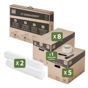Pack and Move - Kit déménagement T1/T2 Complet - Transport Facile