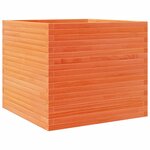 vidaXL Jardinière cire marron 80x80x68 5 cm bois de pin massif