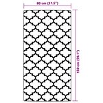 vidaXL Tapis d'extérieur bleu 80x150 cm PP