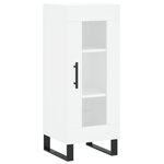 vidaXL Buffet haut Blanc 34 5x34x180 cm Bois d'ingénierie