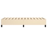 vidaXL Cadre de lit Crème 80x200 cm Tissu