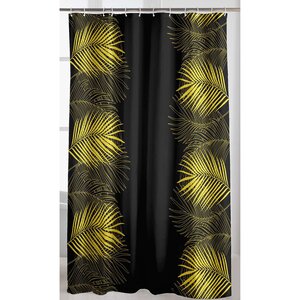 Rideau de douche avec crochets 180x200 cm Orbella Noir