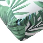 vidaXL Coussins de palette lot de 7 motif de feuilles tissu