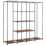 vidaXL Garde-robe avec 4 compartiments Marron 175x45x170 cm