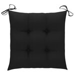 vidaXL Chaises pliables d'extérieur lot de 6 et coussins Bois d'acacia