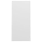 vidaXL Bureau d'ordinateur portable blanc bois d'ingénierie