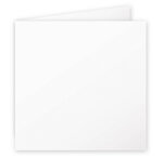 Pack de 25 cartes pliées 210g 135x135 blanc clairefontaine