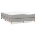 vidaXL Cadre de lit Gris clair 140x190 cm Tissu