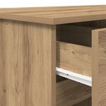 Bureau vidaXL Artisan Chêne 140x49x76 cm Bois d'ingénierie