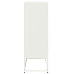 vidaXL Buffet haut blanc 68x39x111 5 cm acier laminé à froid