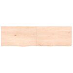 vidaXL Étagère murale 140x40x(2-4) cm bois de chêne massif non traité